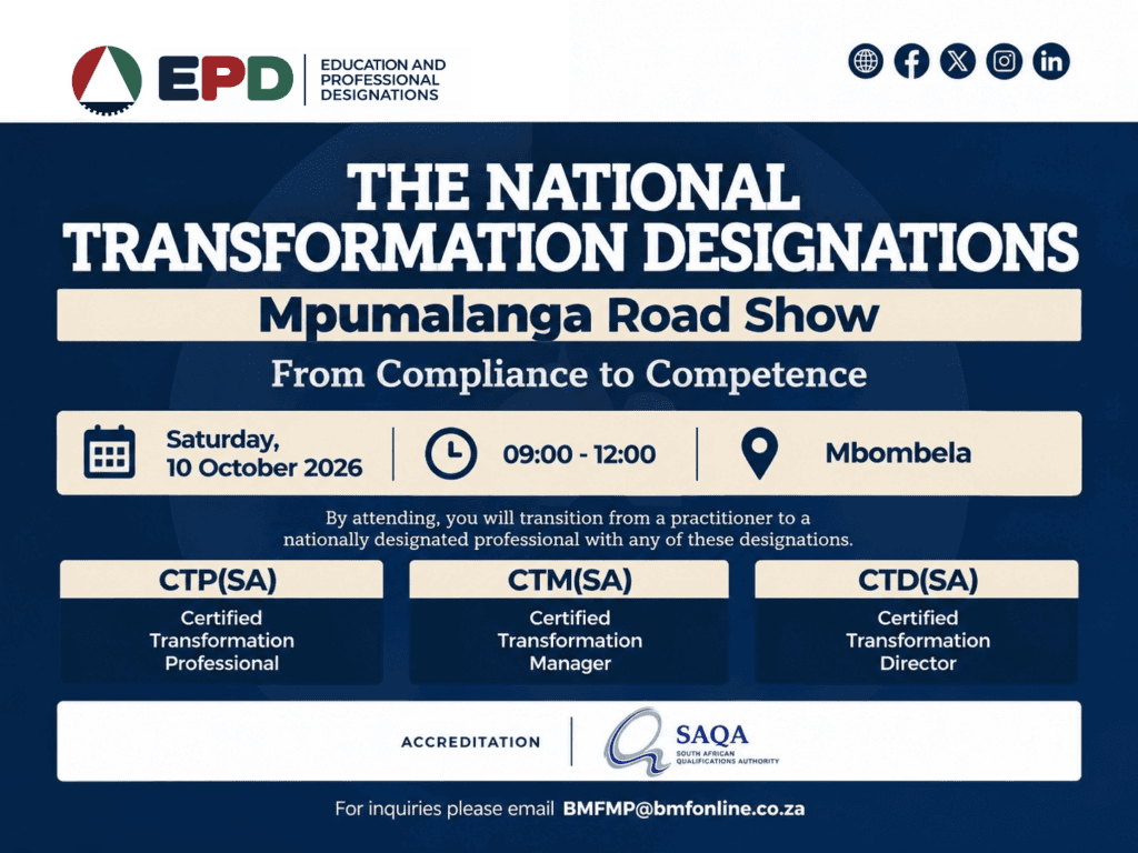 National Transformation Designations | Mpumalanga