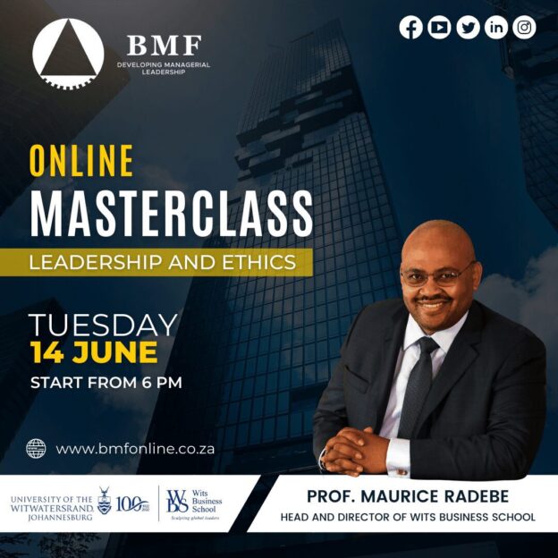 VIRTUAL MASTERCLASS | LEADERSHIP AND ETHICS WITH PROF RADEBE