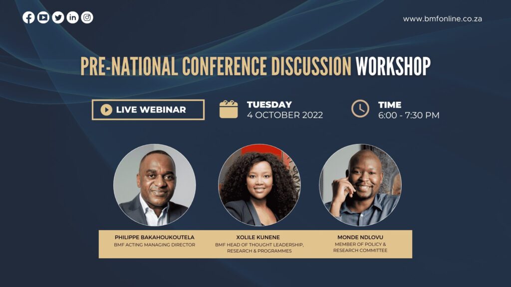 PRE-NATIONAL CONFERENCE DISCUSSION WORKSHOP