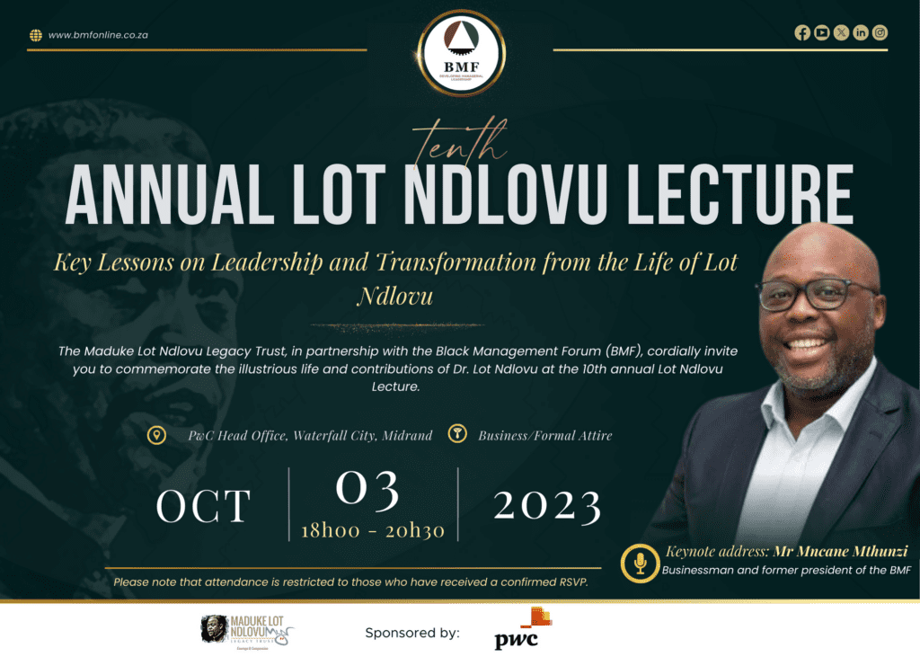 10th Annual Lot Ndlovu Lecture